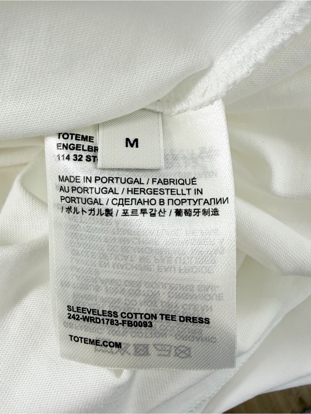 Toteme Sleeveless Cotton T-Shirt Dress Size Medium - Picture 13 of 14